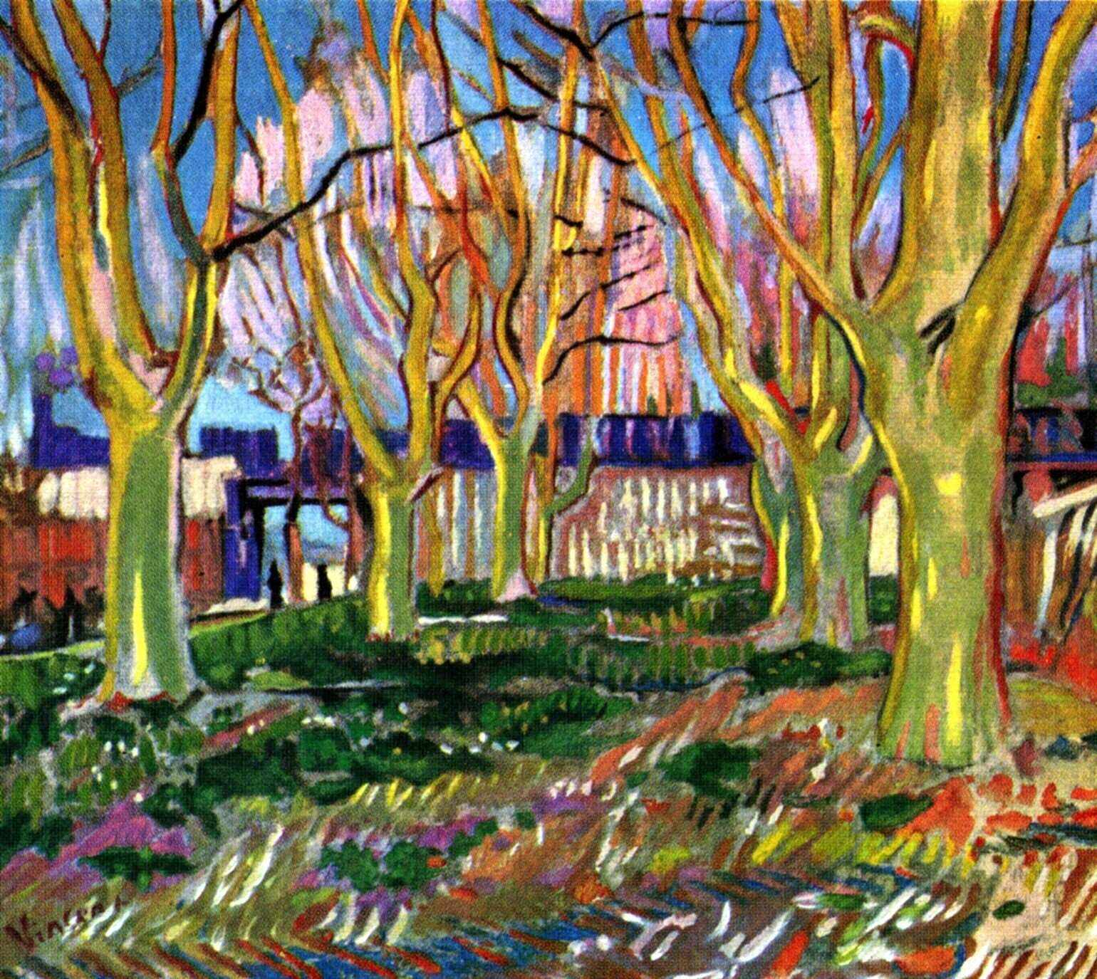 Avenue of Plane Trees near Arles Station