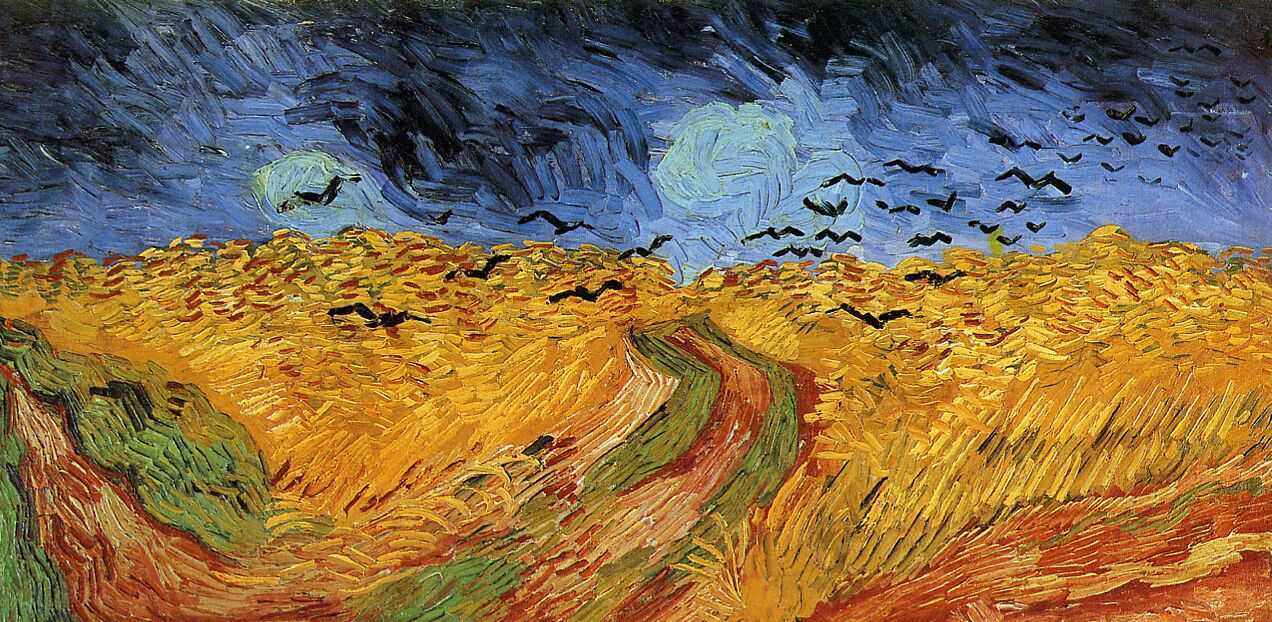 Wheat Field with Crows