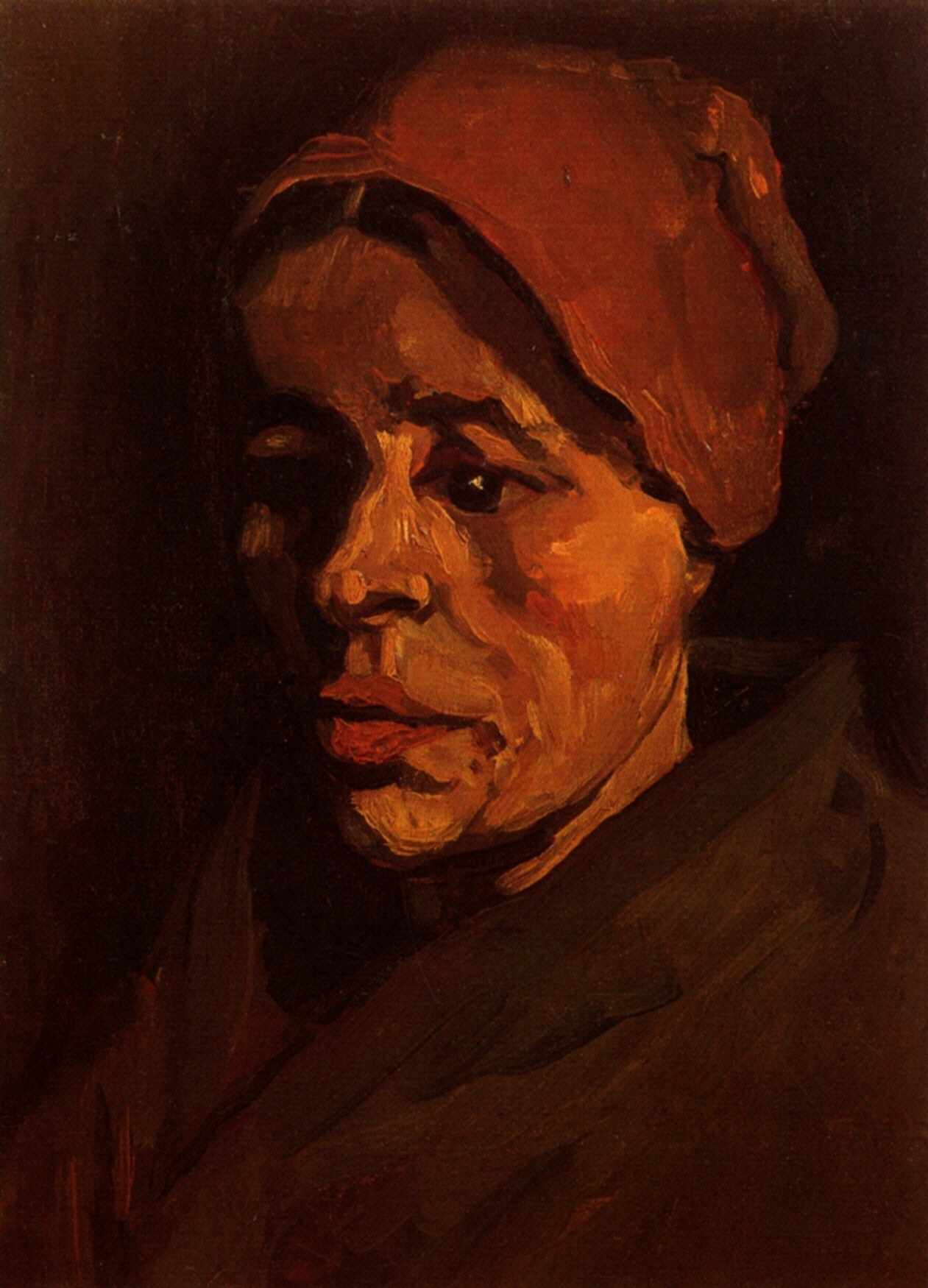 Head of a Peasant Woman with Brownish Cap