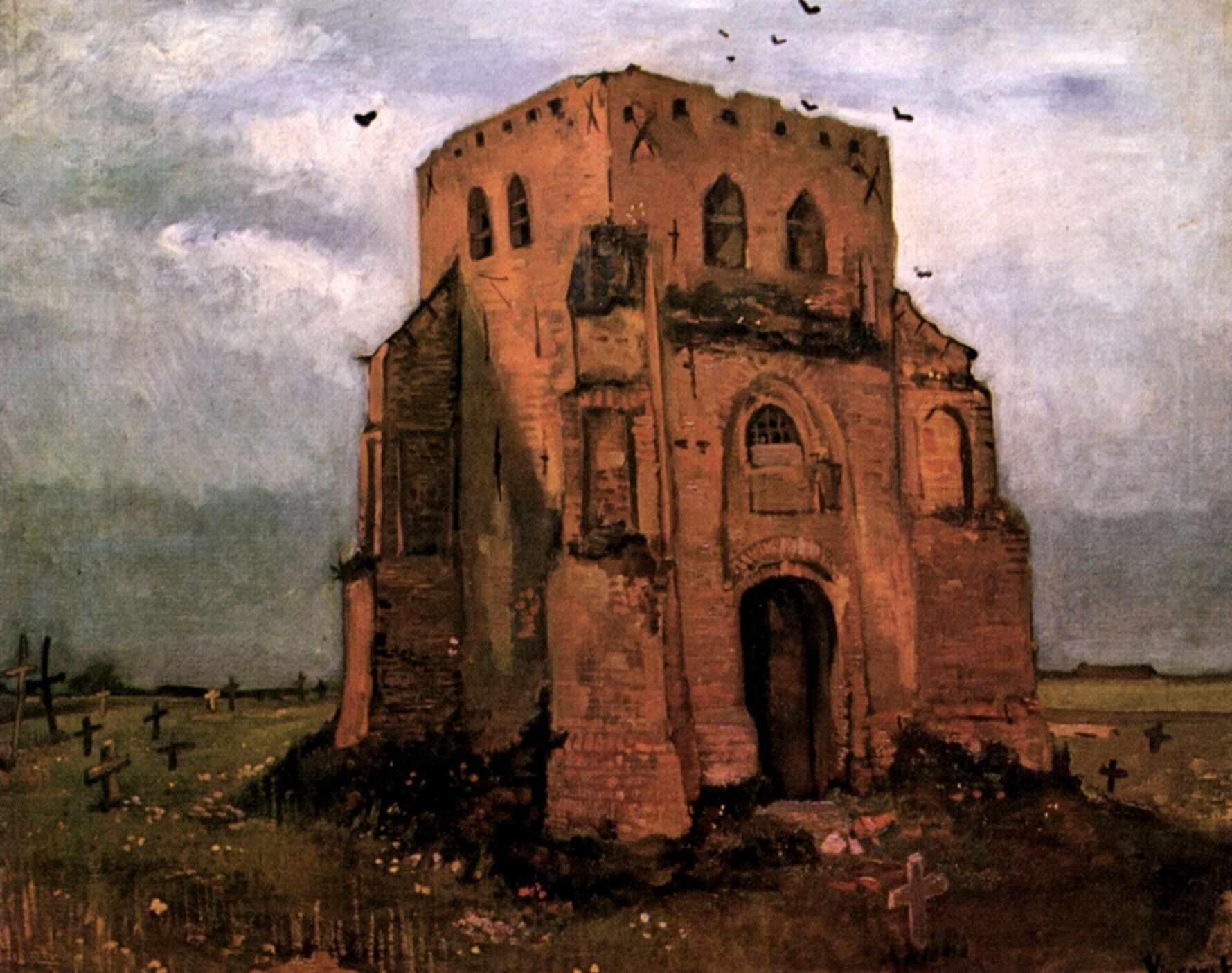 Old Church Tower at Nuenen The Peasants Churchyard