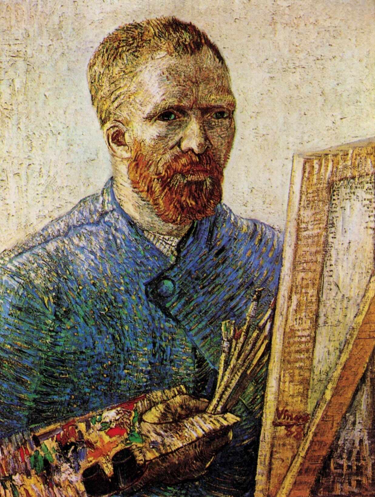 Self-Portrait in Front of the Easel