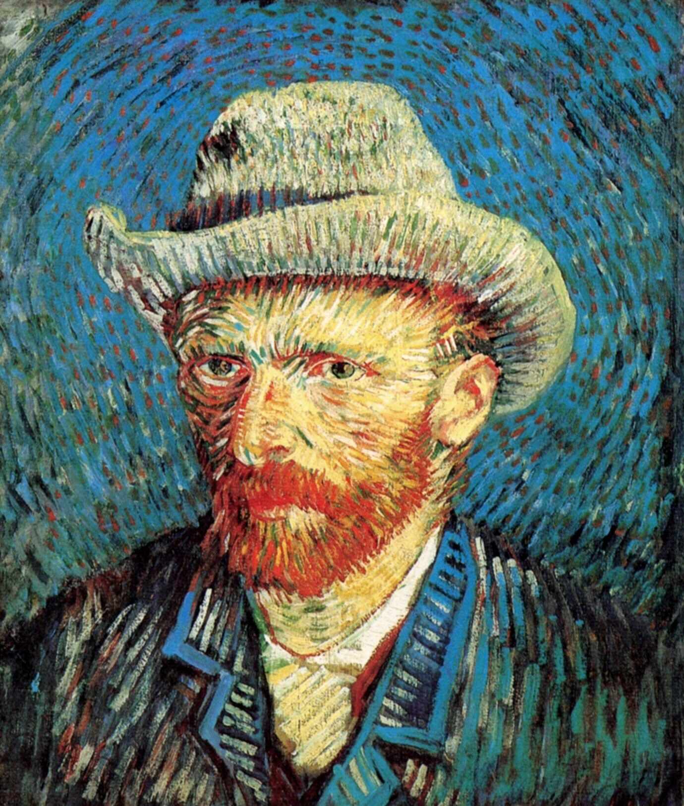 Self-Portrait with Grey Felt Hat