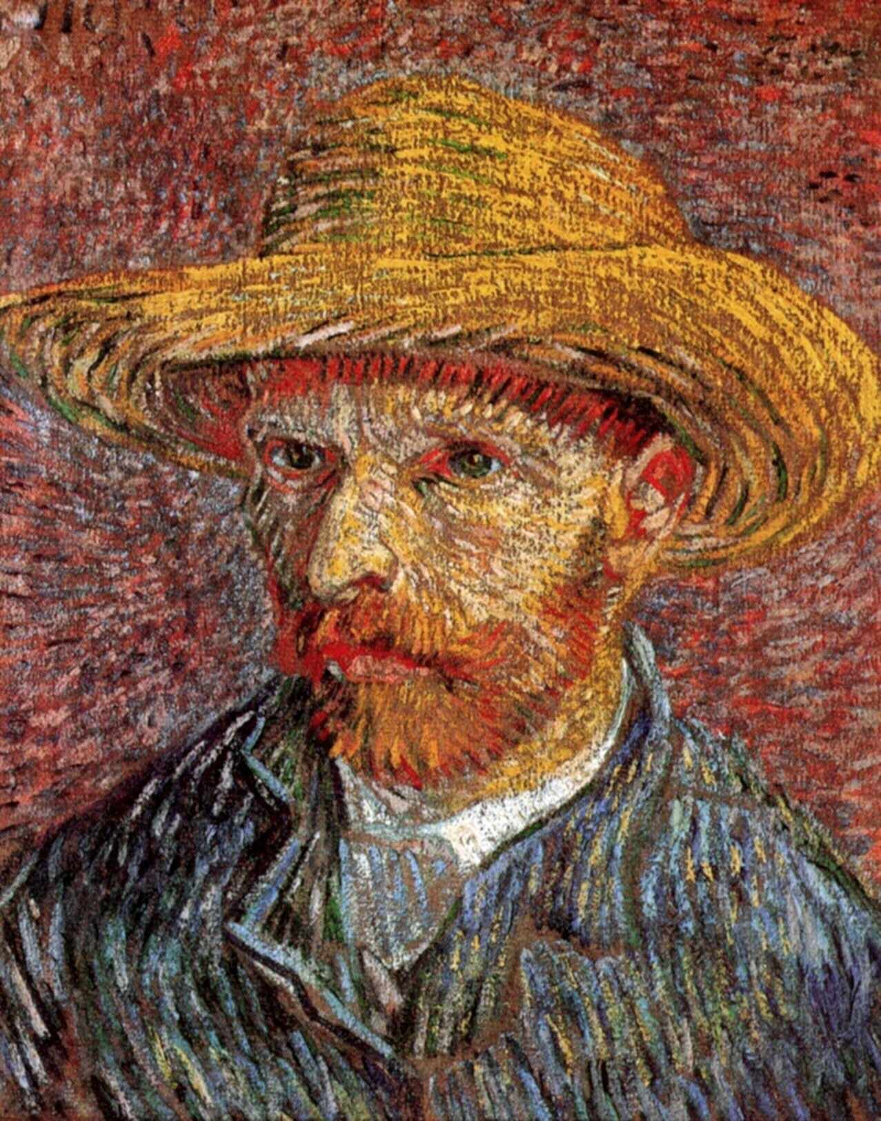 Self-Portrait with Straw Hat 4