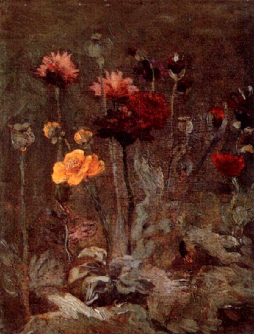 Still Life with Scabiosa and Ranunculus