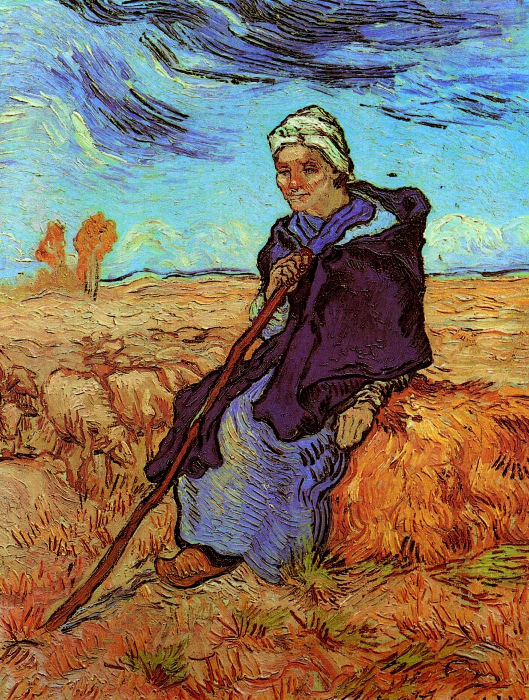 Shepherdess, The after Millet