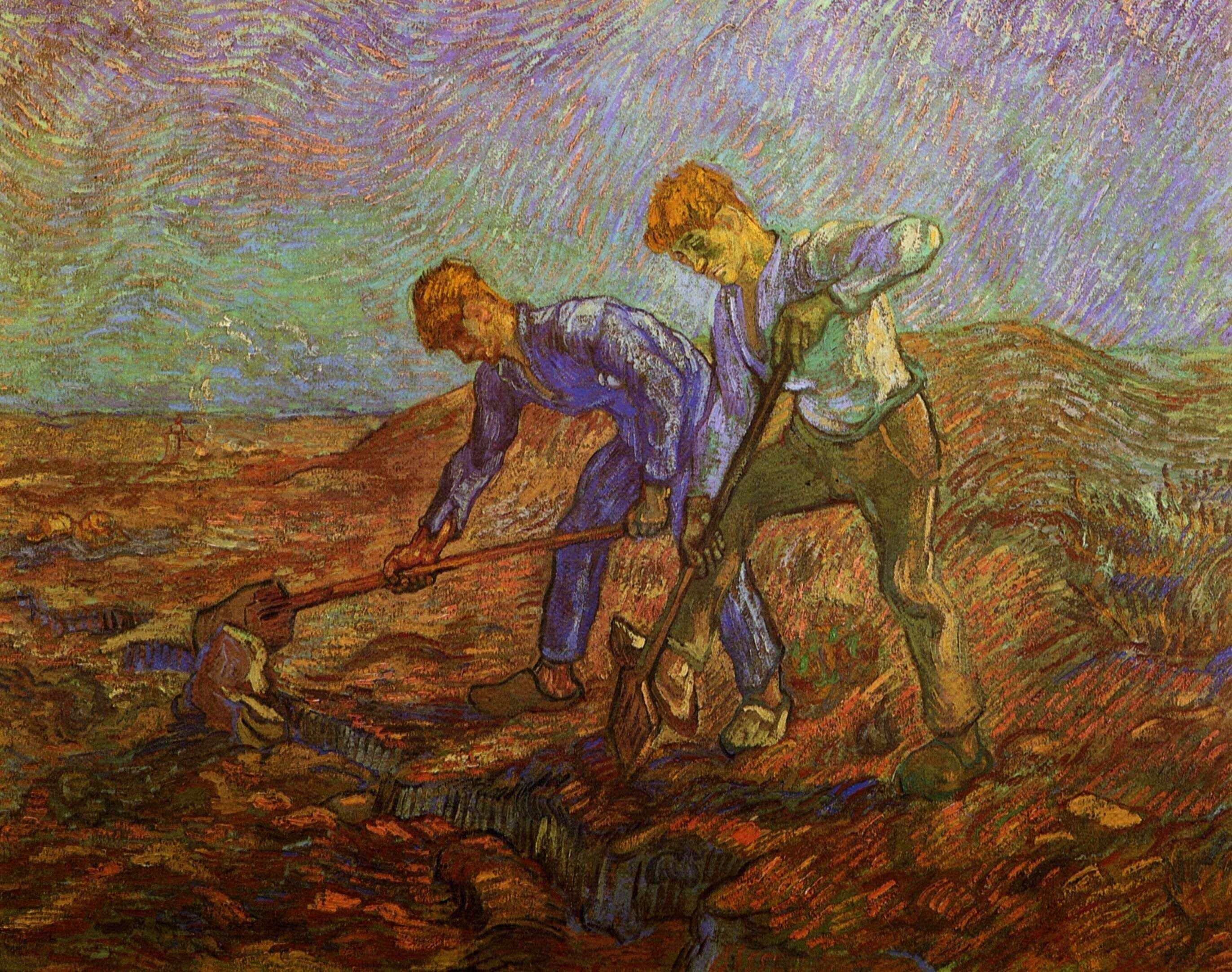 Two Peasants Digging
